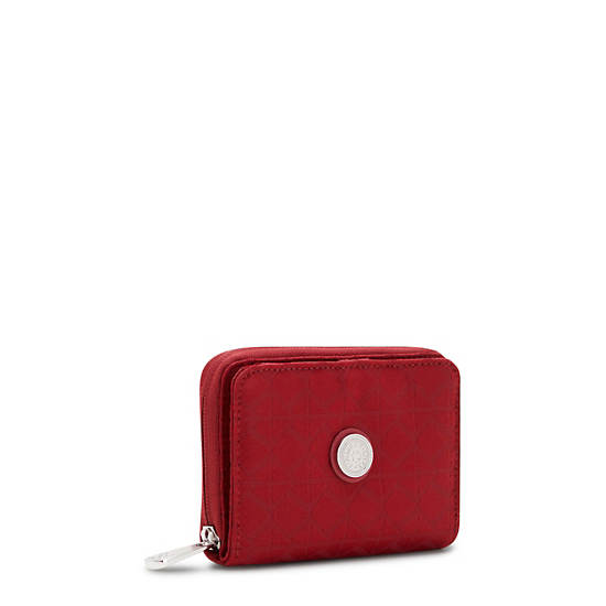 Kipling Money Love Small Wallet Wallets Signature Red | CA 2215LI